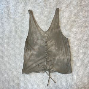 American Eagle Tie Front Tank Top